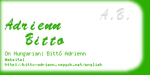 adrienn bitto business card